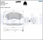 DELPHI Set Placute Frana, Frana Disc Lp2661 Ford Tourneo Custom V362/Transit Custom V362