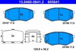 ATE Set Placute Frana, Frana Disc 13.0460-5641.2 Hyundai Sonata Vi/Ix20 Kia Soul Ii (13.0460-5641.2)