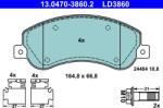 ATE Set Placute Frana, Frana Disc 13.0470-3860.2 Vw Amarok