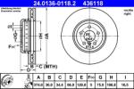 ATE Disc Frana 24.0136-0118.2 Bmw 5/5 Gran Turismo/6/6 Gran/7