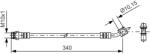 Bosch Furtun Frana 1987481423 Ford Galaxy Ii/Galaxy Mk Ii/S-Max Volvo S60 Ii/S80 Ii