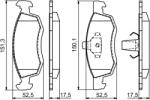 Bosch Set Placute Frana, Frana Disc 0986494197 Dacia Logan/Logan Pick-Up Renault Logan (0986494197)