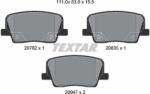 TEXTAR Set Placute Frana, Frana Disc 2078201 Kg Mobility Rexton Ssangyong Rexton