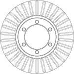 TRW Disc Frana Df7152 Kia Bongo/K2500/K2700 (DF7152)
