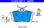 ATE Set Placute Frana, Frana Disc 13.0460-2897.2 Mitsubishi Colt Vi Smart Forfour