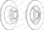 FERODO Disc Frana Ddf1571-1 Renault Clio Iii/Megane Ii/Modus / Modus/Twingo Ii/Wind (DDF1571-1)