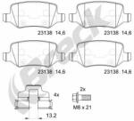 BRECK Set Placute Frana, Frana Disc 231380070400 Mercedes-Benz A-Class/B-Class/Vaneo (231380070400)