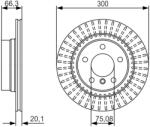 Bosch Disc Frana 0986479044 Bmw 1/2/3/4/4 Gran (0986479044)