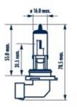 NARVA Bec, Proiector Ceata 480953000 Chevrolet Malibu Chrysler 300C/Sebring Saab 9-5