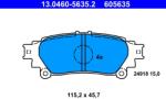 ATE Set Placute Frana, Frana Disc 13.0460-5635.2 Lexus Rx Toyota Aqua/Prius Plus (13.0460-5635.2)