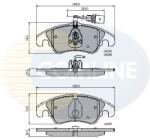 COMLINE Set Placute Frana, Frana Disc Cbp21789 Audi A4 B8/A5/A6 C7/A7/Q5 (CBP21789)