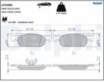 DELPHI Set Placute Frana, Frana Disc Lp3286 Dacia Logan Ii/Logan Iii/Logan Mcv Ii (LP3286)