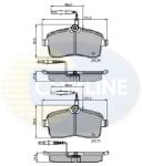 COMLINE Set Placute Frana, Frana Disc Cbp11250 Peugeot 407