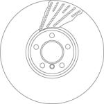TRW Disc Frana Df6622S Bmw 5 Gran Turismo/7 (DF6622S)
