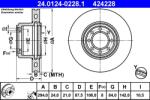 ATE Disc Frana 24.0124-0228.1 Iveco Daily Iv/Daily V/Daily Vi
