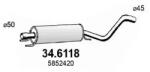 ASSO Toba Esapamet Intermediara 34.6118 Opel Astra H/Astra H Classic (34.6118)