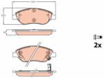 TRW Set Placute Frana, Frana Disc Gdb2228 Fiat Tipo