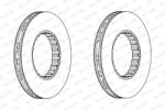 FERODO Disc Frana Fcr259A Renault Trucks C/D/K/Magnum/Premium 2/T Van Hool T-Serie (FCR259A)