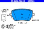 ATE Set Placute Frana, Frana Disc 13.0460-3885.2 Mercedes-Benz A-Class/B-Class/Cla (13.0460-3885.2)