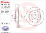 BREMBO Disc Frana 08. A970.11 Buick (Sgm) Lacrosse/Regal Ii Chevrolet Malibu Saab 9-5