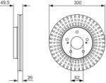 Bosch Disc Frana 0986479787 Chery Tiggo 3X Suzuki Kizashi (0986479787)
