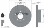 TEXTAR Disc Frana 92116703 Citroën Jumper I/Jumper Ii Fiat Ducato Opel Movano C (92116703)