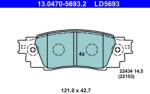 ATE Set Placute Frana, Frana Disc 13.0470-5693.2 Lexus Es/Nx/Rx/Ux Toyota C-Hr/Camry (13.0470-5693.2)
