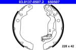 ATE Set Saboti Frana 03.0137-0507.2 Dacia Duster Renault Arkana I/Duster/Kaptur