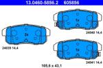 ATE Set Placute Frana, Frana Disc 13.0460-5856.2 Mazda Rx-8 Suzuki Ignis I (13.0460-5856.2)