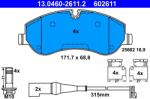 ATE Set Placute Frana, Frana Disc 13.0460-2611.2 Ford Tourneo Custom V362