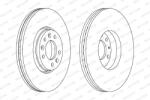 FERODO Disc Frana Ddf1615C Citroën C5 Iii/Jumpy Ii Fiat Scudo Peugeot 407/Expert