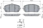 Bosch Set Placute Frana, Frana Disc 0986460282 Mercedes-Benz C-Class/C-Class T-Model