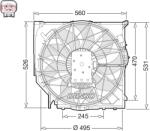 DENSO Ventilator, Radiator Der05008 Bmw X3