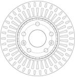 TRW Disc Frana Df6184 Renault Fluence/Laguna/Laguna Iii/Latitude/Megane/Megane Iii