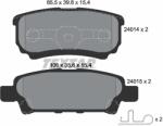 TEXTAR Set Placute Frana, Frana Disc 2401401 Chrysler 200/Sebring Dodge Avenger/Caliber (2401401)