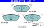 ATE Set Placute Frana, Frana Disc 13.0470-7117.2 Audi A2/A3 Seat Altea/Leon/Toledo Ii
