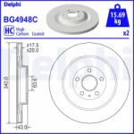 DELPHI Disc Frana Bg4948C Polestar Polestar 2 Volvo C40/Ec40/Ex40/Xc40/Xc90 Ii (BG4948C)