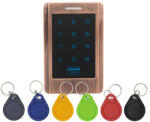 Control érintőgombos kültéri RFID olvasó és kódzár, bronz színű (KIT-CON-M3) (KIT-CON-M3)