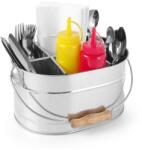 HENDI Set rustic tacamuri si servetele, Hendi, tip galeata, 245x167x(H)132, otel galvanizat, DNH425978 (DNH425978) Tacam