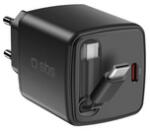 SBS USB-C Töltő beépített kábellel, 45W (TETRRET45WK) (TETRRET45WK)