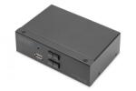 ASSMANN Switch KVM cu 2 porturi, 4K 60Hz, 2xDisplayPort IN, 1xDisplayPort OUT, 2xUSB, 2xAudio IN&OUT (DS-12851)