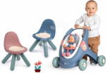 Smoby Set premergător didactic și cărucior cu două scăunele Baby Walker 3în1 + Baby Doll Little Smoby cu păpușă de 30 cm (SM140308-1)