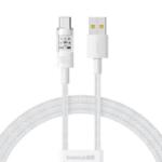 Baseus Cablu alimentare si date Baseus Gem, Fast Charging Data Cable pentru smartphone, USB la USB Type-C, 100 W, 2m (Alb)