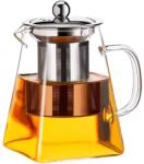 Pufo Exclusive üveg teainfúzor fém szűrővel és fedéllel, 900 ml, átlátszó (Pufo4376)