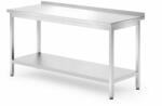 HENDI Fali asztal polccal - csavarozott, mélység: 700 mm, HENDI, Profi Line, 1600x700x(H)850mm (812754)