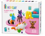 HEY CLAY Hey Clay, Fluffy Pets, set creativ, 15 cutii de plastilina