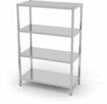  Tárolóállvány 4 teljes polccal - csavarozott, HENDI, Kitchen Line, 1000x500x(H)1800mm (812532)