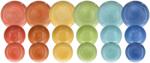 Tognana Сервиз за хранене madison kaleido, 6 цвята, 18 части (mc07018m145a)