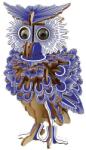 Woodcraft construction kit Woodcraft Дървен 3D пъзел Цветна сова (XG-G027H)