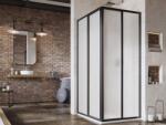 RAVAK Supernova cabină de duș 80x80 cm pătrat negru mat/material polistiren 14V403O211S (14V403O211S)